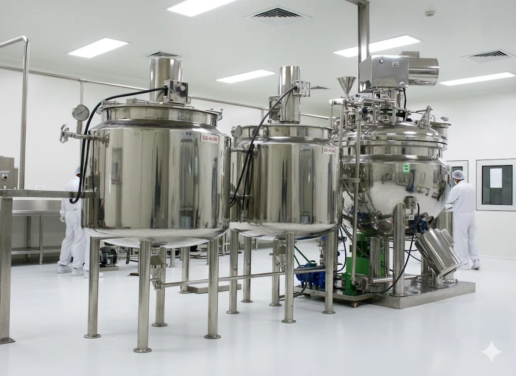 Automatic Ointment Cream Manufacturing Plant